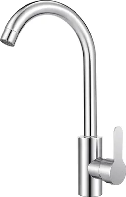 Produktbild von Küchenarmatur aus Edelstahl, Wasserhahn, Küche 360° Einhebelmischer Spültischarmatur, Keramikpatrone