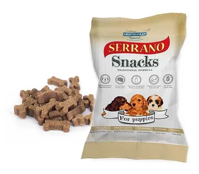 Obrázok produktu pre Serrano Snack pre šteňatá 100g