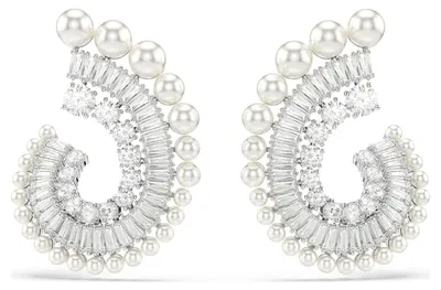 Obrázek produktu pro Swarovski Uni náušnice Ariana Grande x Swarovski Pearl Mixed Cuts White Rhodium Plated 5720869 5720869