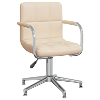 Obrázok produktu pre vidaXL Kancelárska stolička Swivel Cream Fabric