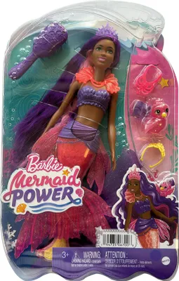 Zdjęcie produktu dla Mattel Barbie Mermaid Barbie Mermaid Power z wymiennymi płetwami ogonowymi HHG53