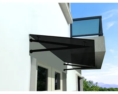 Immagine prodotto di Vetreria Westfalen - (V) 120x90 cm Vetro grigio Tettoia + supporto SW