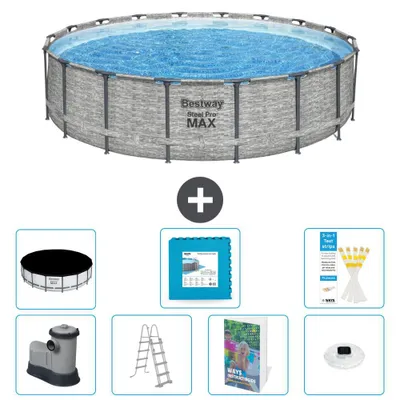 Produktbild von Bestway Steel Pro MAX Rund - 549x122 cm - 8-teilig S674
