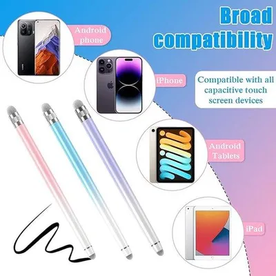 Image de Stylet universel pour tablettes, smartphones et écrans tactiles, technologie capacitive