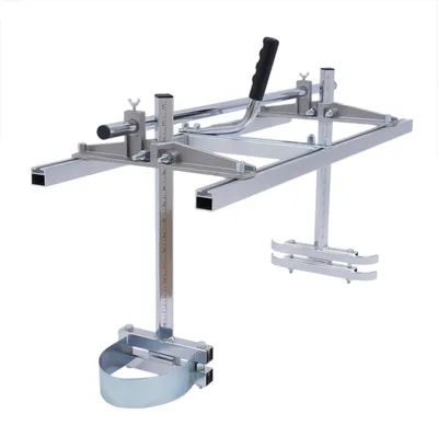 Image de Scie à chaîne 91,4 cm - Dispositif de coupe portable - Pour guide-chaîne de 35,6 à 91,4 cm - Réglable en hauteur - Pour troncs de 1,3 à 30,5 cm - Argent