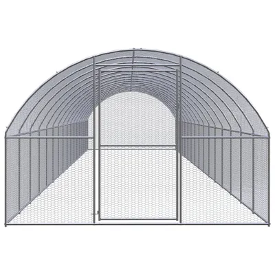 Immagine prodotto di vidaXL Pollaio da esterno 3x16x2 m Acciaio zincato