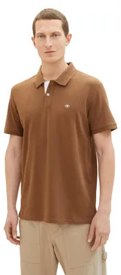 Produktbild von TOM TAILOR Herren 1031006 Basic Piqué Poloshirt, 23900 - Dark Palm, S