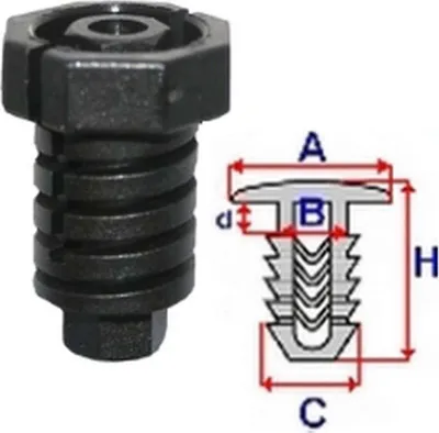 Produktbild von Romix Śruba Regulująca Do Reflektorów Bmw 3 E36 / 5 E60 / Z3 / Db - Różne Modele (5Szt.)