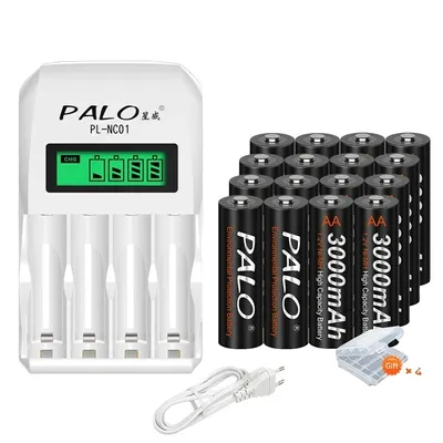Image de Batterie rechargeable, capacité de 2000mAh, compatible avec différents appareils, chargeur 16AA 1