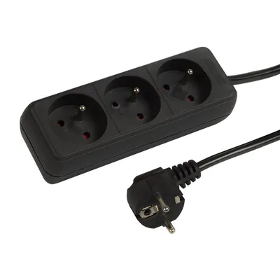 Obrázok produktu pre Predlžovací kábel 5m/3z PK53BK+ (3x1,5mm) čierny