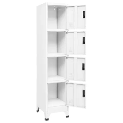 Produktbild von vidaXL Schließfachschrank Weiß 38x45x180 cm Stahl