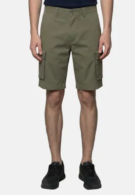 Zdjęcie produktu dla Szorty bermudy U.S. Polo Assn. w kolorze beżowym, męskie, wykonane z bawełny i Elasthanu, rozmiar 30