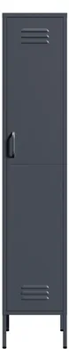 Image de Lendo Online Armoire Vestiaire 35x50x180 cm Métal Anthracite