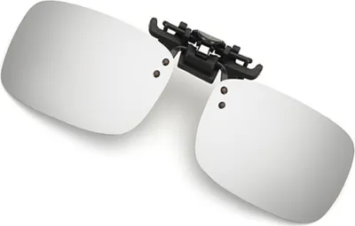 Image de INF Lunettes de soleil polarisées à clip : Protection UV400 ultime Argent