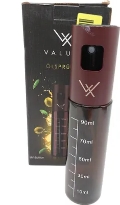 Immagine prodotto di VALUXE® Spruzzatore olio Aceto vetro filtro spray Acciaio inox bottiglia spray olio marrone olio d'oliva spruzzatore olio spruzzatore