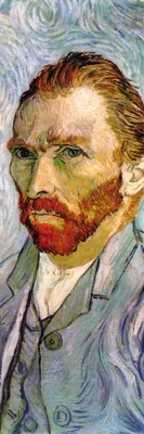 Obrázek produktu pro Vincent Van Gogh umělecký obraz tisk - Autoportrét, 1889 (91 x 30 cm)