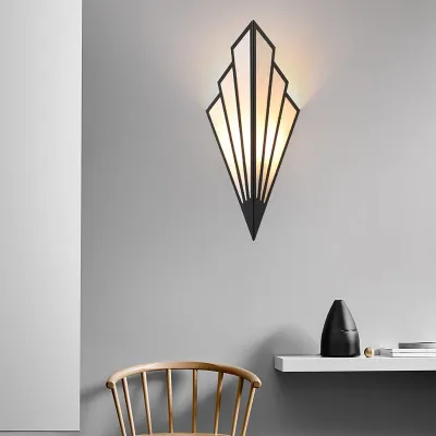 Produktbild von Schwarz 3W LED Wandleuchte Innen Wandlampe,  wandleuchte innen wandlampe Für Wohnzimmer Schlafzimmer Treppenhaus Flur
