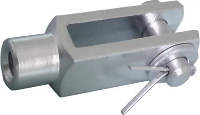 Produktbild von 5 Stück - Gabelkopf 6x24 - M6 mit Splintbolzen DIN 71751 verzinkt