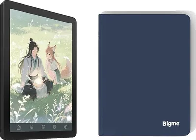 Produktbild von E-Book-Reader, E-Ink-Bildschirm, einstellbares Frontlicht, Schwarzes E-Book und Hülle
