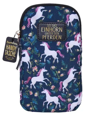 Produktbild von Handytaschen mit Kordel zum Umhängen Umhängetasche mit Reißverschluss -Handytasche Einhorn