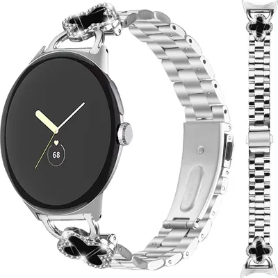 Produktbild von INF Edelstahl Kleeblatt Uhrenarmband für Google Pixel - Elegantes Design