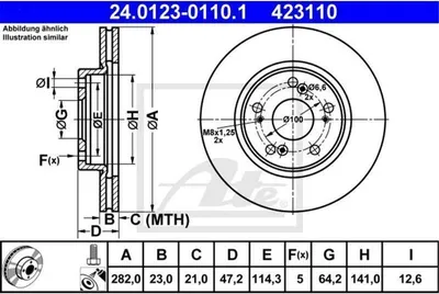 Immagine prodotto di ATE Disco freno Articolo: 24.0123-0110.1