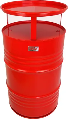 Produktbild von Fassmöbel Stehtisch Tisch Design Partytisch Bistrotisch Rot  Ø 57cm  Höhe 108cm
