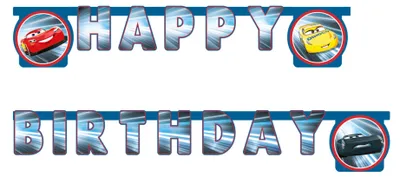Immagine prodotto di Ghirlanda articolata Cars "Happy Birthday" 200 cm -