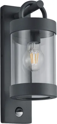 Image de Applique d'extérieur avec détecteur de mouvement SAMBESI anthracite 1xE27x28W aluminium, dimensions : 33x12,5x12,5 cm, IP44 Trio