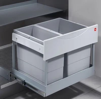 Produktbild von Hailo Abfallsammler 3644801 TR Swing m Raumspar-Tandem-S-plus 18 + 12 Liter