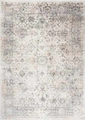 Produktbild von Tapiso Teppich VALLEY Modern Kurzflor Hellgrau Wohnzimmer 200 x 300 cm