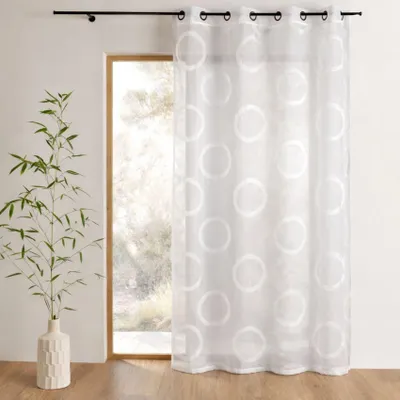 Immagine prodotto di Tenda in organza jacquard con motivo a forma di cerchio