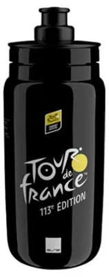Image de Bouteille de sport Elite Fly Tour de France Map 550 ml, noire  Noir, taille unique
