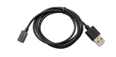Zdjęcie produktu dla Kabel ładujący SYSTEM-S USB 2.0 100 cm do zegarka Xiaomi 8 Pro Watch i adaptera Redmi Band 2 w kolorze czarnym
