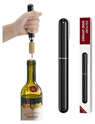 Obrázek produktu pro tlakový otvírák na víno 2 v 1 Řezač fólií Pumpička na snadné otevírání lahví