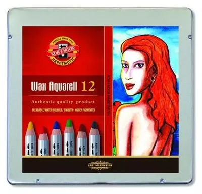 Produktbild von KOH-I-NOOR Wachs-Aquarell-Pastell-Set