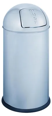 Produktbild von Alco Abfallsammler mit Push-Klappe Metall 28l silber