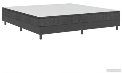 Produktbild von vidaXL Boxspring-Bettgestell Grau Stoff 180x200 cm