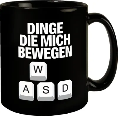 Produktbild von WASD Gamer Tasse - Dinge die mich bewegen