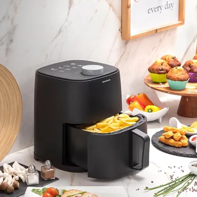 Zdjęcie produktu dla Frytownica bezolejowa InnovaGoods Fryinn Lite 2000 Czarna 1200 W 2 L