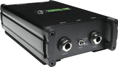 Obrázok produktu pre Mackie MDB-1P, Pasívny DI box, Basgitara, Digitálne piano, Gitara, syntetizátor, Čierna, 20 - 20000 Hz, 140000 ohm, 400 ohm