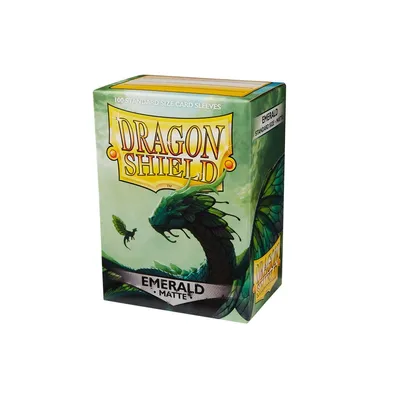 Zdjęcie produktu dla Matowe rękawy Dragon Shield - Szmaragdowe (100 rękawów)