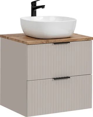 Produktbild von Waschtisch 60cm, in kaschmir und Eiche, ADELAIDE-56-CASHMERE