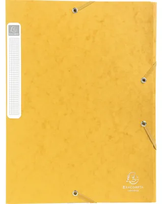 Produktbild von Exacompta 10x Archivbox Rücken 40mm Karton + 3 Klappen Gummizug A4 Gelb 14006H