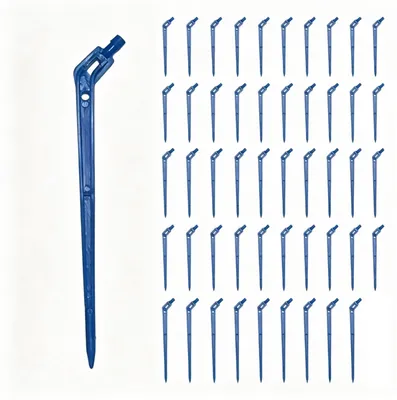 Druppelirrigationsset 4/7 mm, 50 Stück, mit Erdspießen 10 cm