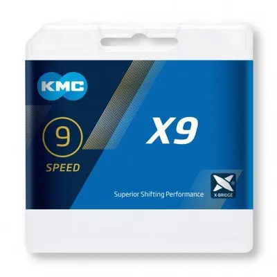 Produktbild von KMC Kette "X9", 9-fach, 1/2" x 11/128", Nicht laufrichtungsg