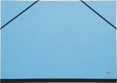 Produktbild von Clairefontaine 10x Zeichenmappe mit Gummizug 37x52 cm - Türkis 144707C