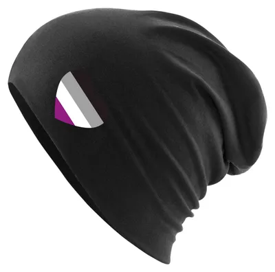 Produktbild von Huuraa Beanie Auelle Pride Flagge LGBTQ Herz Black One Size Baumwolle und Elasthan Mütze Geschenkidee