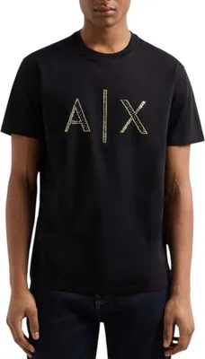 Produktbild von Armani Exchange Schwarzes T-Shirt mit Logo – M