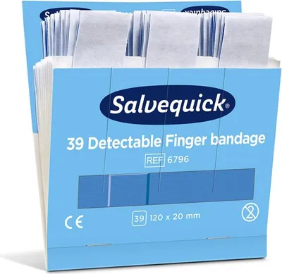 Zdjęcie produktu dla CEDERROTH 6796 Opatrunek na palec CEDERROTH Salvequick, wykrywalny